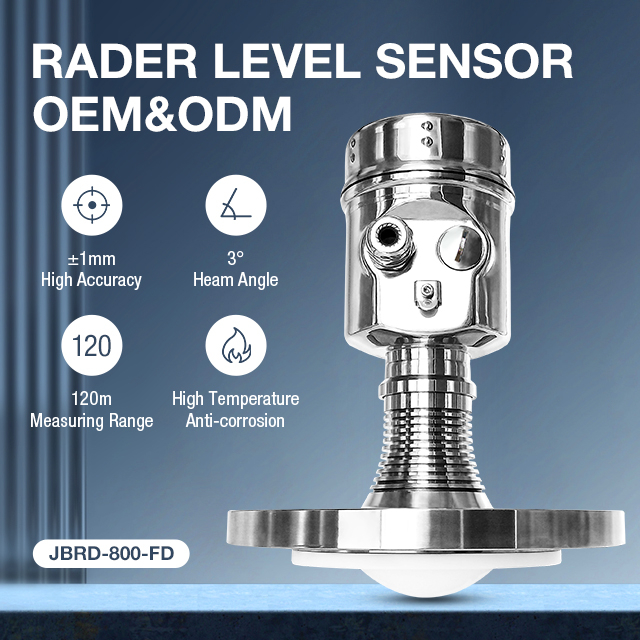 JBRD-800FD Flat Anti-corrosion Radar Liquid Level Sensor