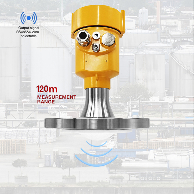JBRD-800FD-P 80GHz Radar Level Sensor, Industrial Continuous Level Monitor, Suitable for Pharmaceutical Tanks.