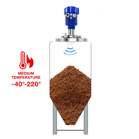 JBRD-800CD-GW 80GHz high frequency radar level meter - high precision industrial liquid level measurement | maximum range 120m | anti-interference