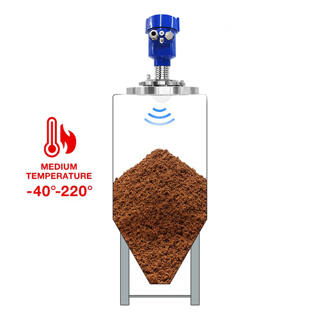 JBRD-800CD-GW 80GHz high frequency radar level meter - high precision industrial liquid level measurement | maximum range 120m | anti-interference