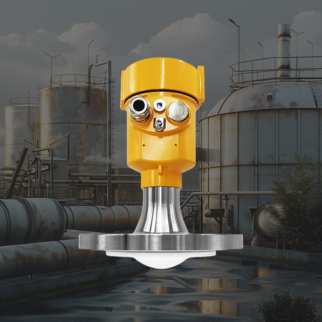 80GHz High-Frequency Radar Level Sensor - ±1mm Accuracy, 0-120m Range, IP68 Protection