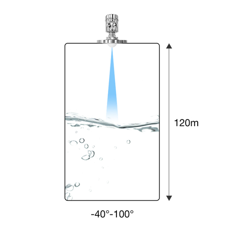 JBRD-800CD 80GHz Radar Level Transmitter | 0-120m Range | ±1mm Accuracy | HART/RS485 Output | Free Technical Support