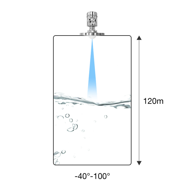 JBRD-800CD 80GHz Radar Level Transmitter | 0-120m Range | ±1mm Accuracy | HART/RS485 Output | Free Technical Support