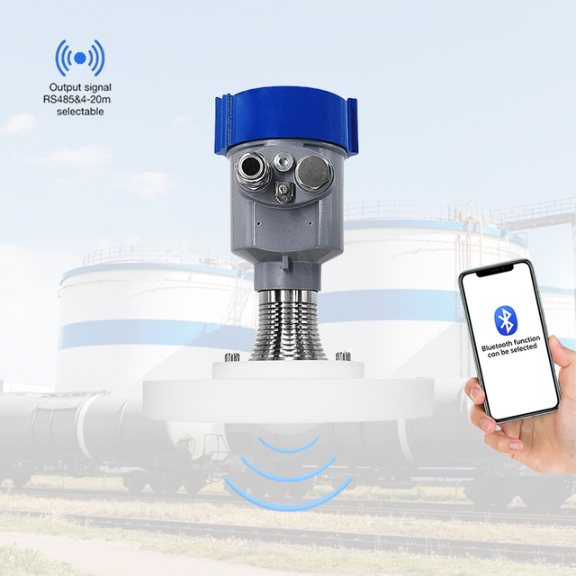 JBRD-800FD-FP Industrial Non-contact Liquid Level Sensors and radar Level Gauges Are Suitable for Chemical Acid Solutions.