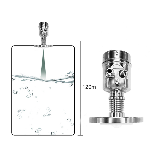 JBRD-800FX-GP High Temperature Anti-corrosion Small Lens Radar Liquid Level Sensor