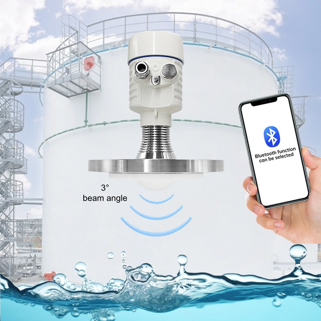 JBRD-800FD CE Certified Radar Level Sensor for Chemical Storage Oil & Gas Cryogenic LNG Tanks with 1mm Accuracy and 1-Year Warranty