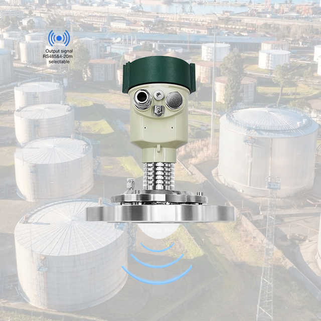 JBRD-800CD-GW High Accuracy 1mm Radar Level Meter Transmitter High Temperature ATEX Certified Non-Contact 80GHz Radar Level Sensor 
